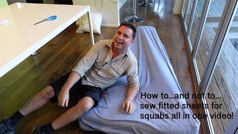 How to and how not to sew fitted sheets for squabs