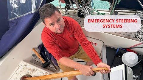 The EMERGENCY STEERING SYSTEMS on our boat